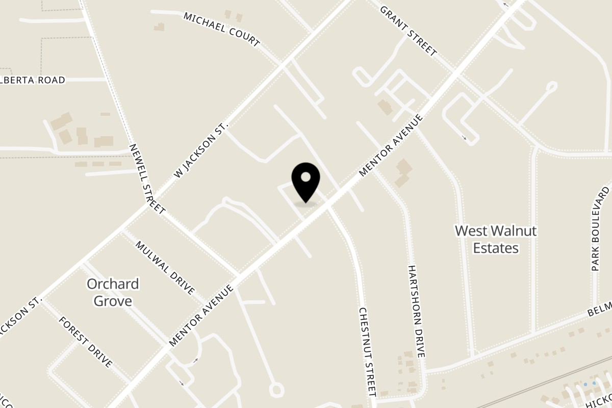 Map showing the location of Joseph's 1818 on 792 Mentor Ave in Painesville